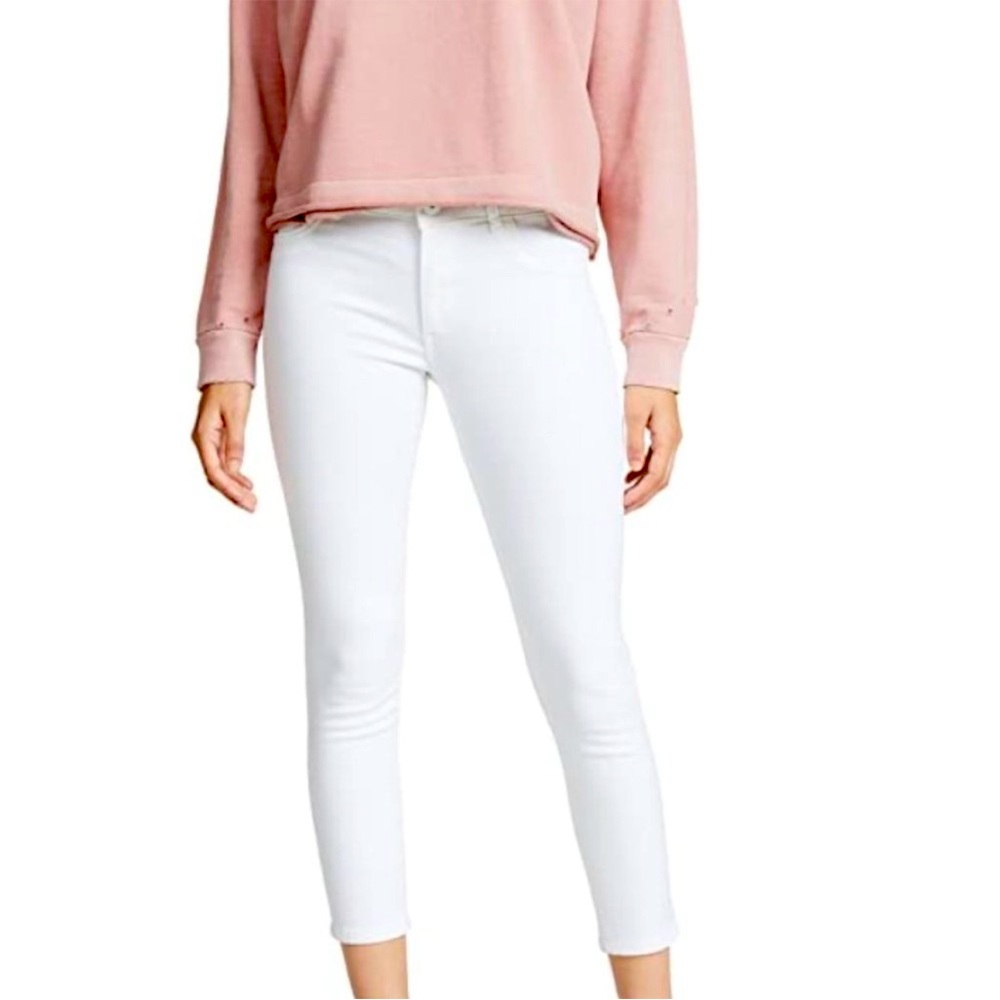 DL1961 Florence Instasculpt Skinny Cropped Jean Pants White Size 30